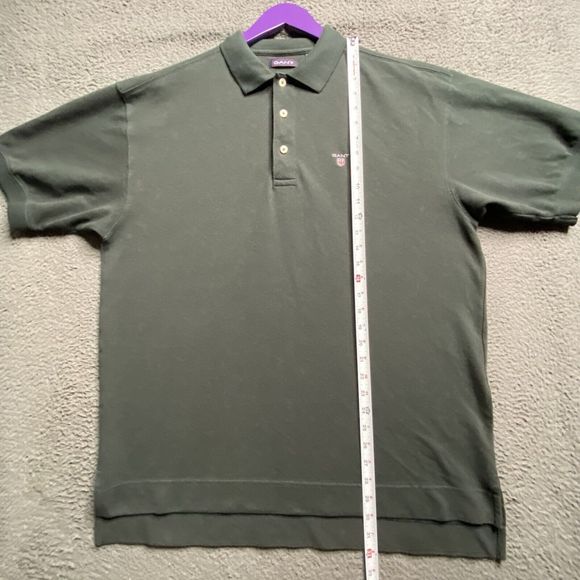 Men’s GANT Vintage Forest Green Polo Size XL Embroidered Logo - Picture 12 of 16